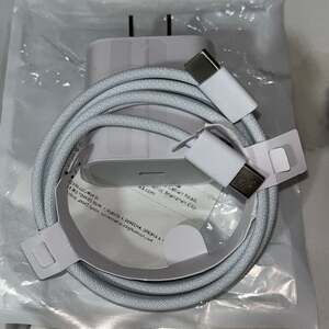 IPhones 40W USB-C Dual Port Fast Power Adapter with 1m Braided USB-C to USB-C Ca